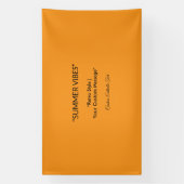 Retro Orange Texture – Summer Vibes Art 横断幕 (縦)
