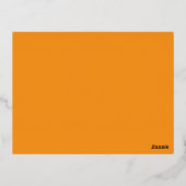 Retro Orange Texture – Summer Vibes Art 箔シーズンポストカード (裏面)