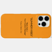 Retro Orange Texture – Summer Vibes Art Case-Mate iPhoneケース (裏面 (横))