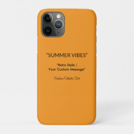 Retro Orange Texture – Summer Vibes Art iPhone 11 Proケース