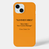 Retro Orange Texture – Summer Vibes Art Case-Mate iPhoneケース (裏面)