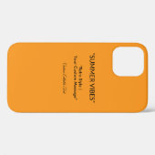 Retro Orange Texture – Summer Vibes Art Case-Mate iPhoneケース (裏面 (横))