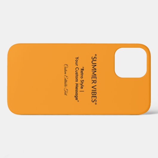 Retro Orange Texture – Summer Vibes Art Case-Mate iPhoneケース (裏面 (横))