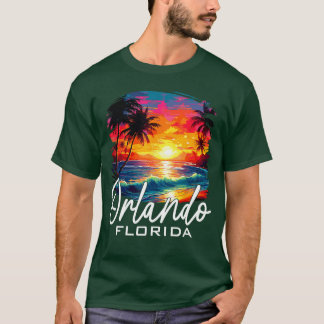Retro Orlando Florida Family Vacation Summer Break Tシャツ