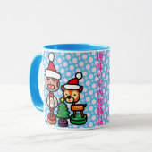 Retro ornaments マグカップ (正面左)