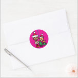 Retro ornaments ラウンドシール<br><div class="desc">We designed various products with illustrations of cute retro Japanese Christmas ornaments.
Feel the retro Japanese Christmas atmosphere.
The visuals are nostalgic yet new.
These designs can be enjoyed by both children and adults.</div>
