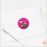 Retro ornaments ラウンドシール<br><div class="desc">We designed various products with illustrations of cute retro Japanese Christmas ornaments.
Feel the retro Japanese Christmas atmosphere.
The visuals are nostalgic yet new.
These designs can be enjoyed by both children and adults.</div>