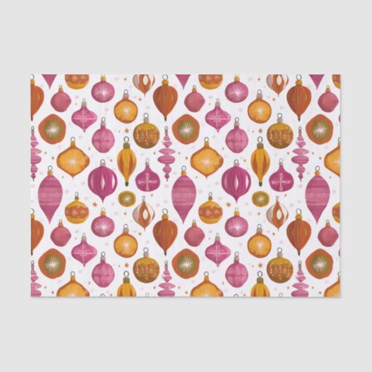 Retro Ornaments Christmas 薄葉紙 (正面)