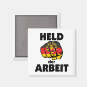 Retro Ostalgie DDR Held der Arbeit マグネット (正面/裏面)