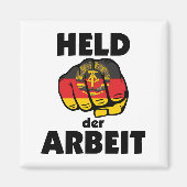 Retro Ostalgie DDR Held der Arbeit マグネット (正面)