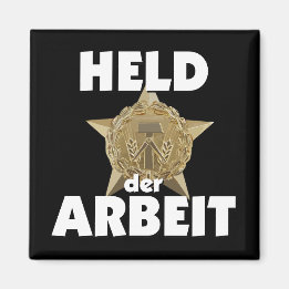 Retro Ostalgie DDR Held der Arbeit Stern Wappen マグネット