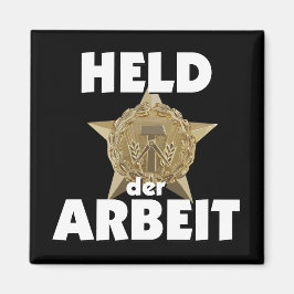 Retro Ostalgie DDR Held der Arbeit Stern Wappen マグネット