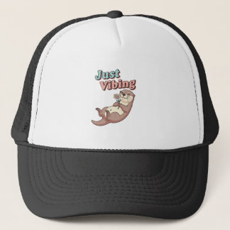 Retro Otter Easygoing Trucker Hat キャップ