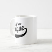 Retro Out Of Your League - おもしろシングルライフ コーヒーマグカップ (正面左)