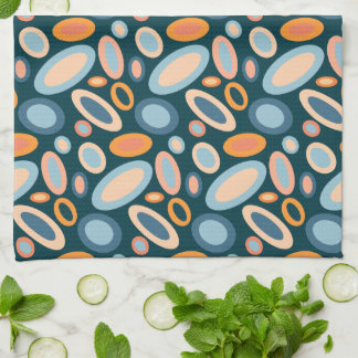 Retro Oval Pattern Kitchen Towel キッチンタオル