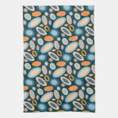 Retro Oval Pattern Kitchen Towel キッチンタオル (縦)