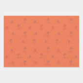 Retro Palm Springs Wrapping Paper Set 3 ラッピングペーパーシート (正面)