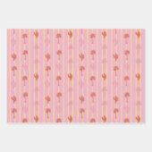 Retro Palm Springs Wrapping Paper Set 5 ラッピングペーパーシート (正面)
