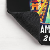 Retro Panama C Panama Waterway Sailing Cruising 20 マウスパッド (コーナー)