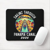 Retro Panama C Panama Waterway Sailing Cruising 20 マウスパッド (マウス)