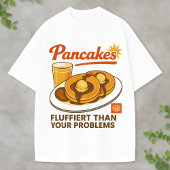 Retro Pancake Stack A Fun Twist on Food Fashion Tシャツ