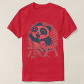 Retro Panda Boba Japanese Graphic  Tシャツ (デザイン正面)