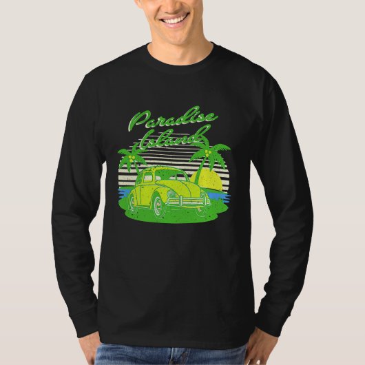 Retro Paradise Island Spring Break Tシャツ (正面)