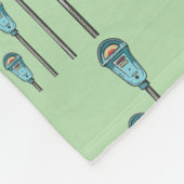 Retro parking meter フリースブランケット (角)