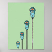 Retro parking meter ポスター (正面)