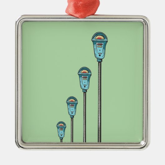 Retro parking meter メタルオーナメント (正面)