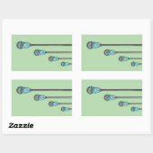 Retro parking meter 長方形シール (シート)