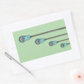 Retro parking meter 長方形シール (封筒)