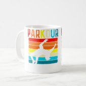 Retro Parkour Freerunning Gymnastic Parkour Gifts  コーヒーマグカップ (正面左)