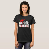 Retro Parkour Sport Climbing Bouldering Parkour Tシャツ (正面フル)