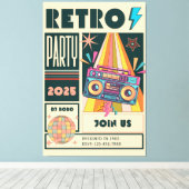 RETRO PARTY キャンバスプリント (インサイチュ (ウッドフロア))