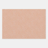 Retro pastel boho wrapping paper for Christmas ラッピングペーパーシート (正面2)