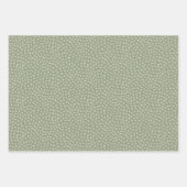 Retro pastel boho wrapping paper for Christmas ラッピングペーパーシート (正面)