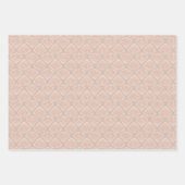 Retro pastel boho wrapping paper with sea shells ラッピングペーパーシート (正面3)