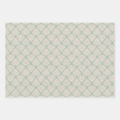 Retro pastel boho wrapping paper with sea shells ラッピングペーパーシート (正面)