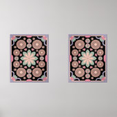 Retro Pastel Floral Mandala Symmetry (正面)