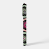 Retro Pastel Floral Mandala Symmetry iPhoneケース (左側面)