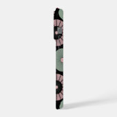 Retro Pastel Floral Mandala Symmetry iPhoneケース (左側面)