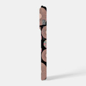 Retro Pastel Floral Mandala Symmetry iPhoneケース (左側面)