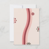 Retro Pastel Pink Cute Baby Dragon サンキューカード (裏面)