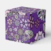 Retro Pastel Pink Purple Floral Seamless Pattern フェイバーボックス (裏面サイド)