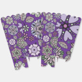 Retro Pastel Pink Purple Floral Seamless Pattern フェイバーボックス (見開き)