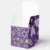 Retro Pastel Pink Purple Floral Seamless Pattern フェイバーボックス (オープン)