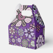 Retro Pastel Pink Purple Floral Seamless Pattern フェイバーボックス (裏面サイド)