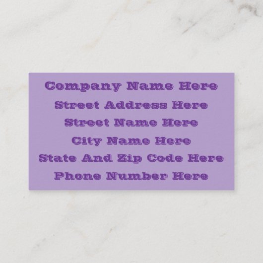 Retro Pastel Pink Purple Floral Seamless Pattern 名刺 (裏面)