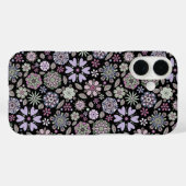 Retro Pastel Pink Purple Floral Seamless Pattern Case-Mate iPhoneケース (裏面 (横))